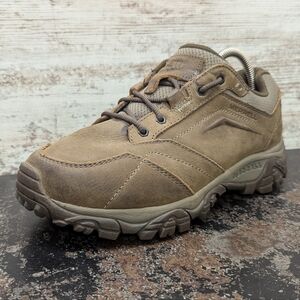Mens Merrell Moab Adventure Hiking Shoes Sz 8 W Wide Used Brown Nubuck Leather J